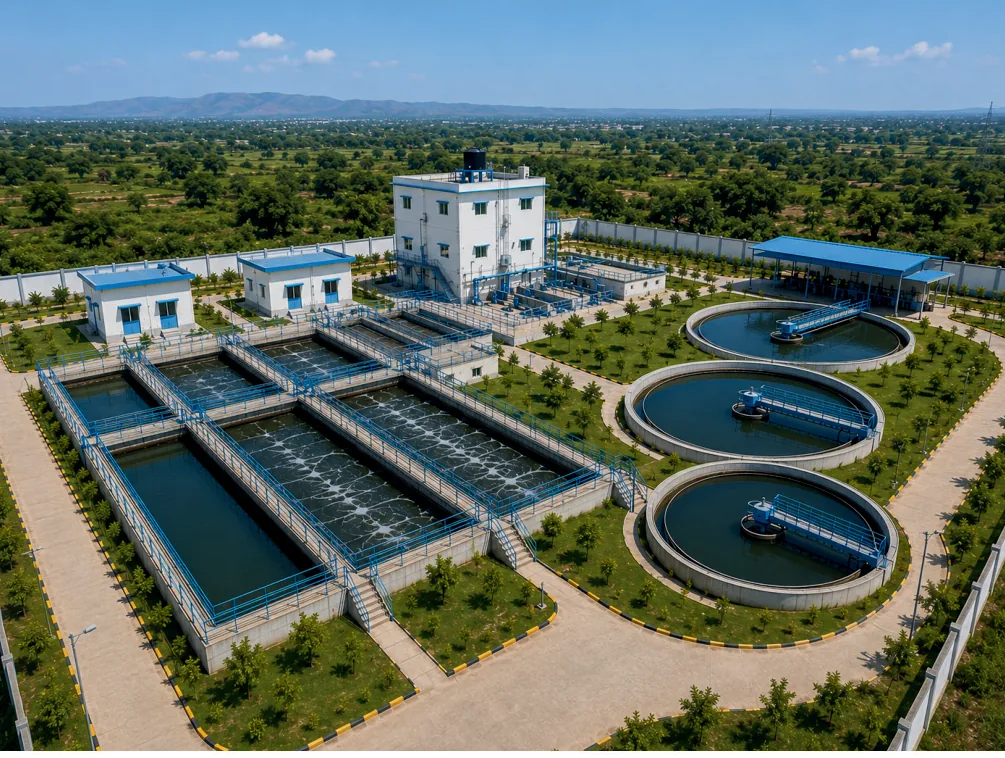 The 274 MLD water treatment plant at Nashik